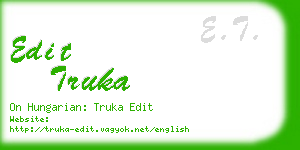 edit truka business card